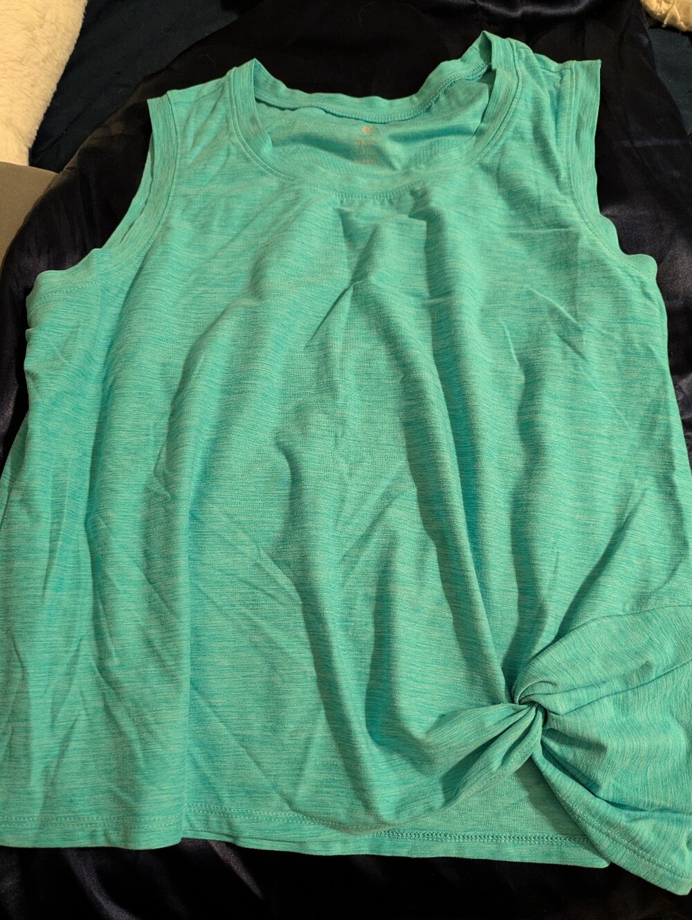 Women’s Sleeveless Knot-Front Tank Top - Mint Green